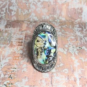 Vintage Color Shift Stone Ring